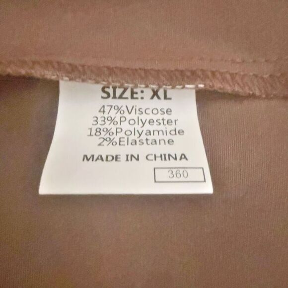 Women's Brown Ruffle Sleeve Top - Picture 7 of 8